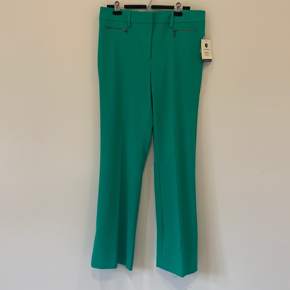 SZ 12 Dress Pants Bootcut Green
